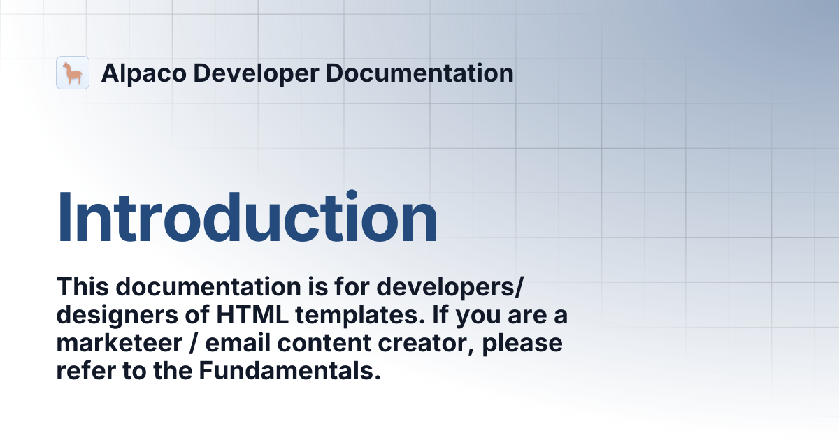 Introduction | Alpaco Developer Documentation